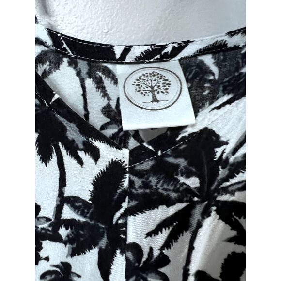 Vacation Palm Tree Romper Jogger Style Large - Picture 4 of 7